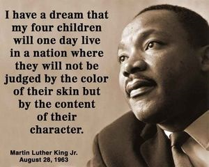 MLK, character not color