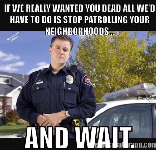 Police abandon neighborhood